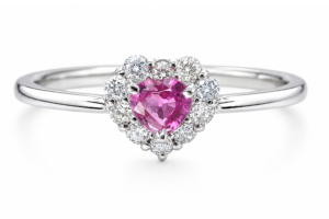 ピンクサファイア 指輪 サファイア プラチナ リング サファイヤ 0.152ct