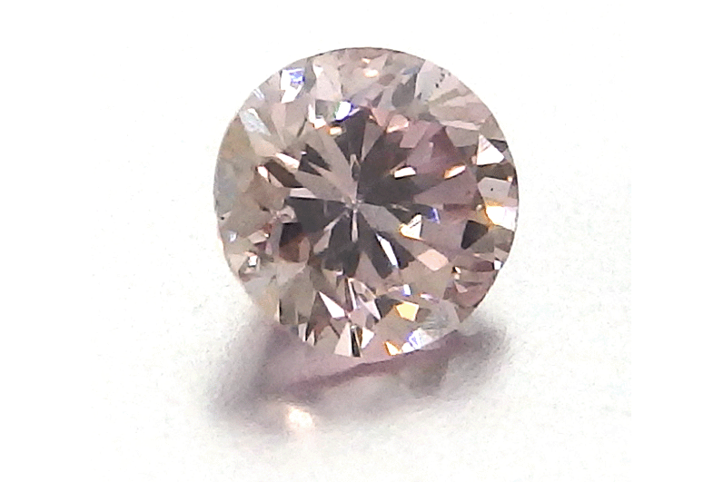 裸石 天然ピンク ダイヤモンド（0.063ct）ルース ファンシー ピンク ...