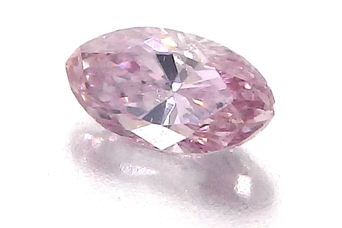 裸石 天然ピンク ダイヤモンド 0.038ct ルース ファンシー インテンス パープリッシュ ピンク 中央宝石研究所ソーティング付き