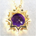 K18アメジスト　ペンダントスクエアカット0.96ct