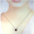 K18アメジスト　ペンダントスクエアカット0.96ct