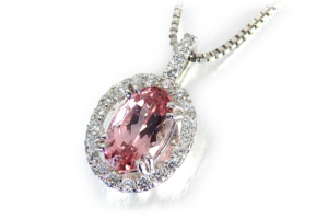 インペリアルトパーズ1.3ctプラチナペンダントヘッド