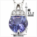 タンザナイト1.0ctプラチナペンダントトップ