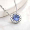 タンザナイト ペンダント 0.41ct プラチナ Pt ネックレス