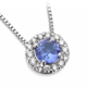 タンザナイト ペンダント 0.41ct プラチナ Pt ネックレス