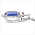 サファイア1.026ct ダイヤモンド プラチナPt900ペンダントヘッド 中央宝石研究所鑑別書付き 9月誕生石