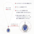 サファイア1.026ct ダイヤモンド プラチナPt900ペンダントヘッド 中央宝石研究所鑑別書付き 9月誕生石