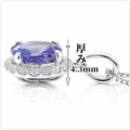 タンザナイト 0.765ct プラチナペンダントヘッド Pt ペンダントトップ 12月誕生石 レディースジュエリー