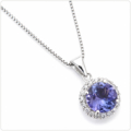 タンザナイト 0.765ct プラチナペンダントヘッド Pt ペンダントトップ 12月誕生石 レディースジュエリー