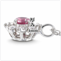 ルビー0.13ctとダイヤモンドをあしらったプラチナペンダントネックレス HIMARI by SIND BAD