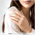 パライバトルマリンリング Pt900 着用イメージ 0.171ct