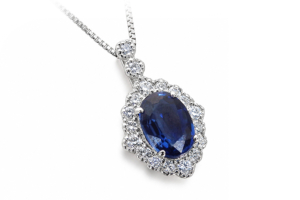 カイヤナイト 0.904ct プラチナ ペンダントトップ 正面